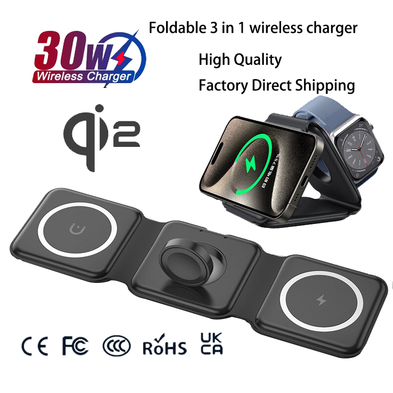Smartwatch Universal - Universal Qi2 Magnetic Foldable Charging Station