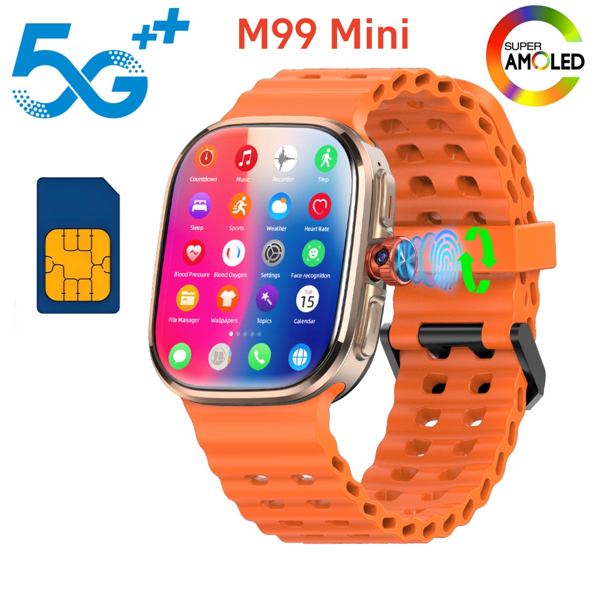 M99 Mini Smartwatch 5G Android - Smartwatch Id 评论和价格