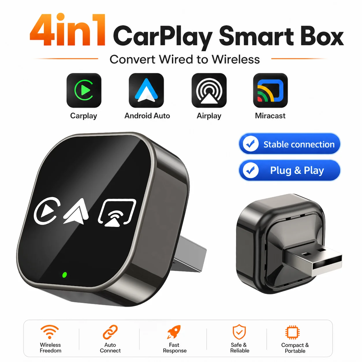 CarRocket Wireless Carplay Sma - Smartwatch Universal 评论和价格