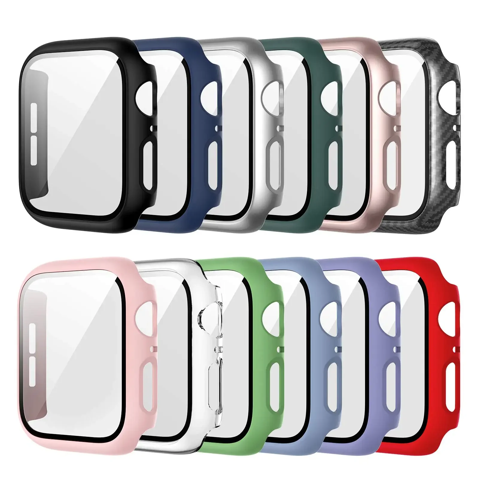 Tempered Glass+cover For Apple - Smartwatch Icon 评论和价格