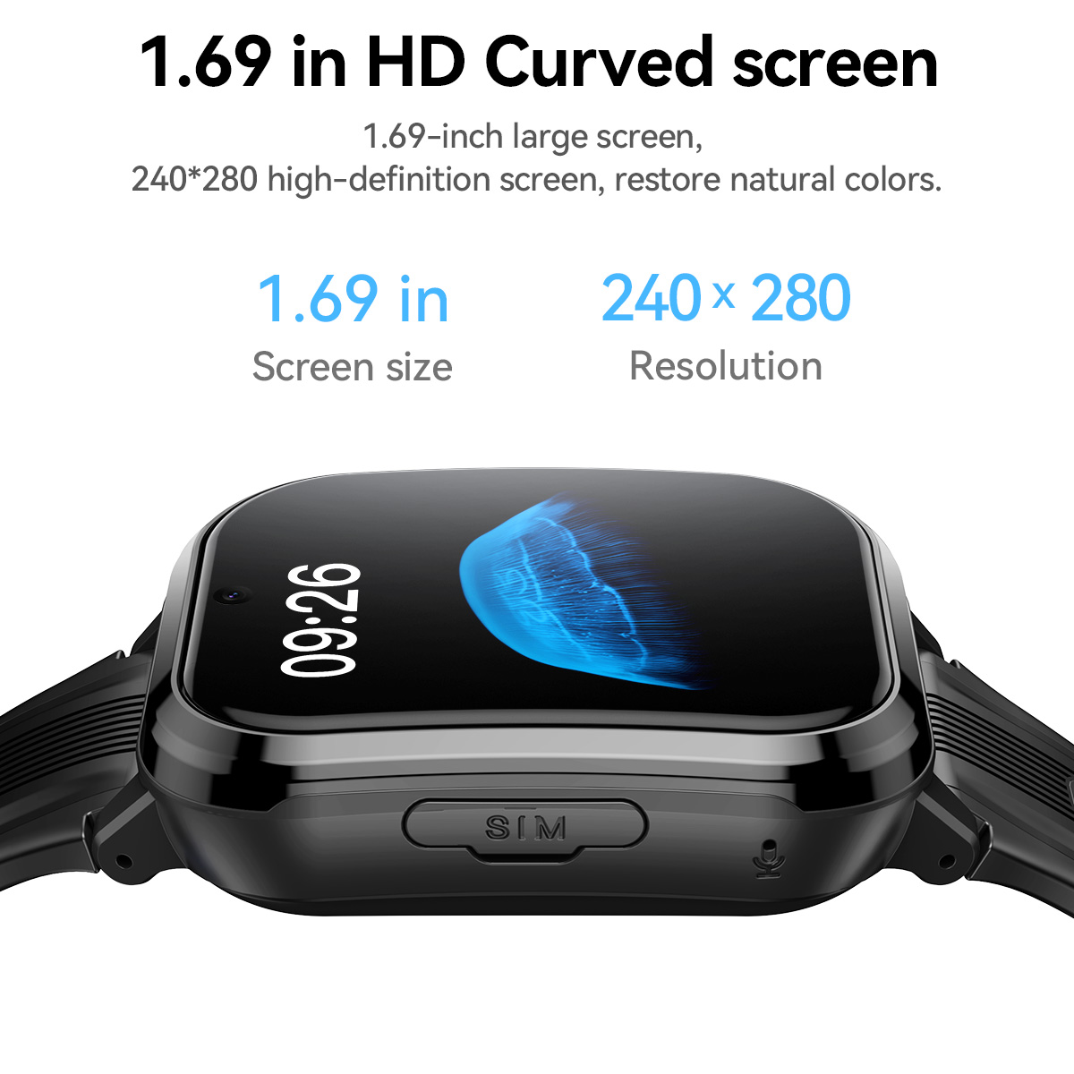 HOCO Y108 1.69inch HD LCD Curv - Smartwatch Id 评论和价格